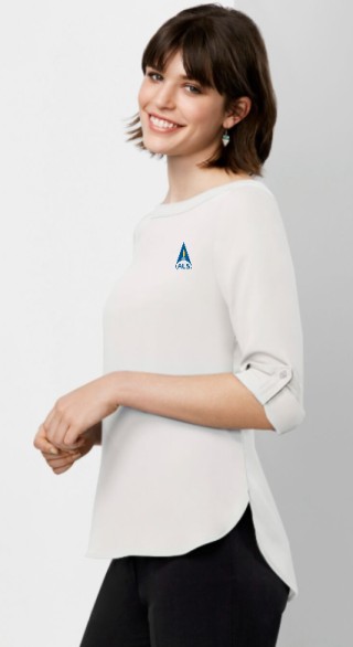 Biz Women's Madison Boatneck Blouse:Ivory