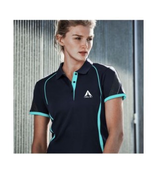 Biz Women's Razor Polo-Navy/Sky:Navy/Sky