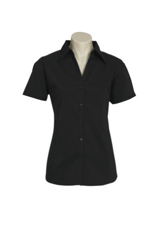 Biz Women's S/S Metro Shirt:Black