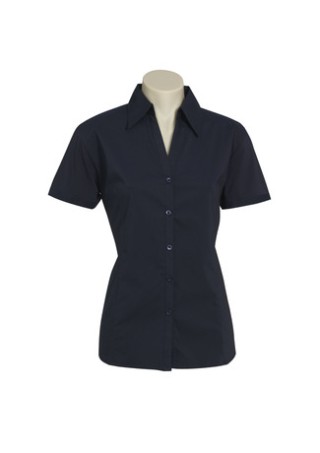 Biz Women's S/S Metro Shirt:Navy