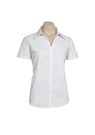 Biz Women's S/S Metro Shirt:White