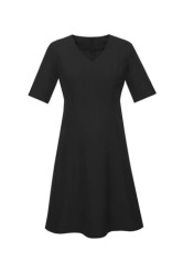 Womens Siena Extended Short Sleeve Mid Dress 